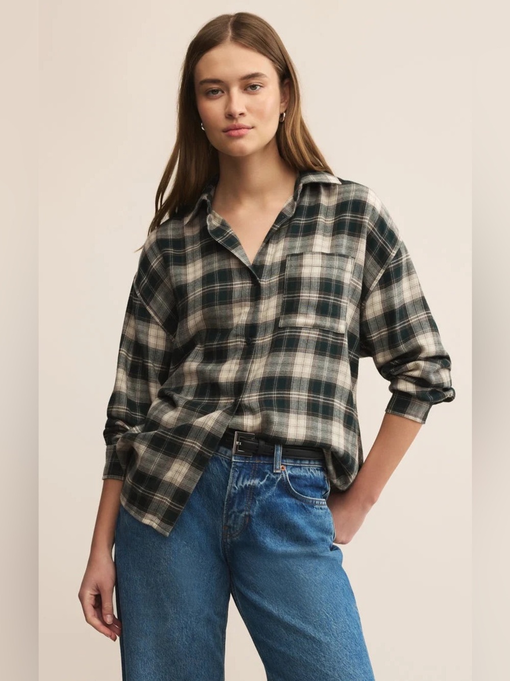🆕 Z-Supply River Plaid Flannel Button Up - Garland Green NWT SZ SM
